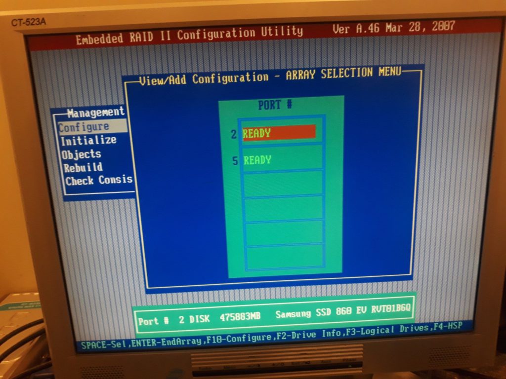 S5000VSA CtrlE Config