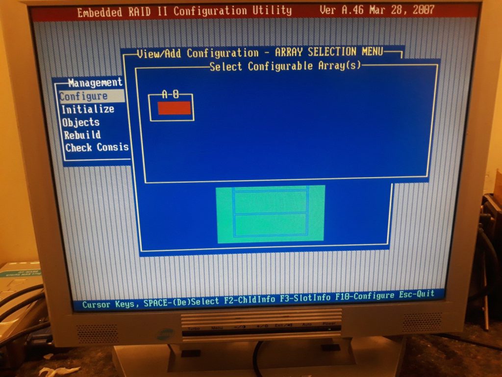 ایجاد RAID 1 برروی سرور اینتل S5000VSA