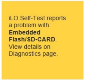 رفع خطای ilo seft-test error