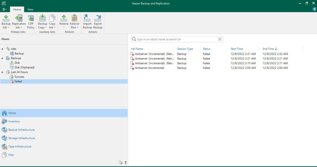 عدم فضای کافی برروی datastore