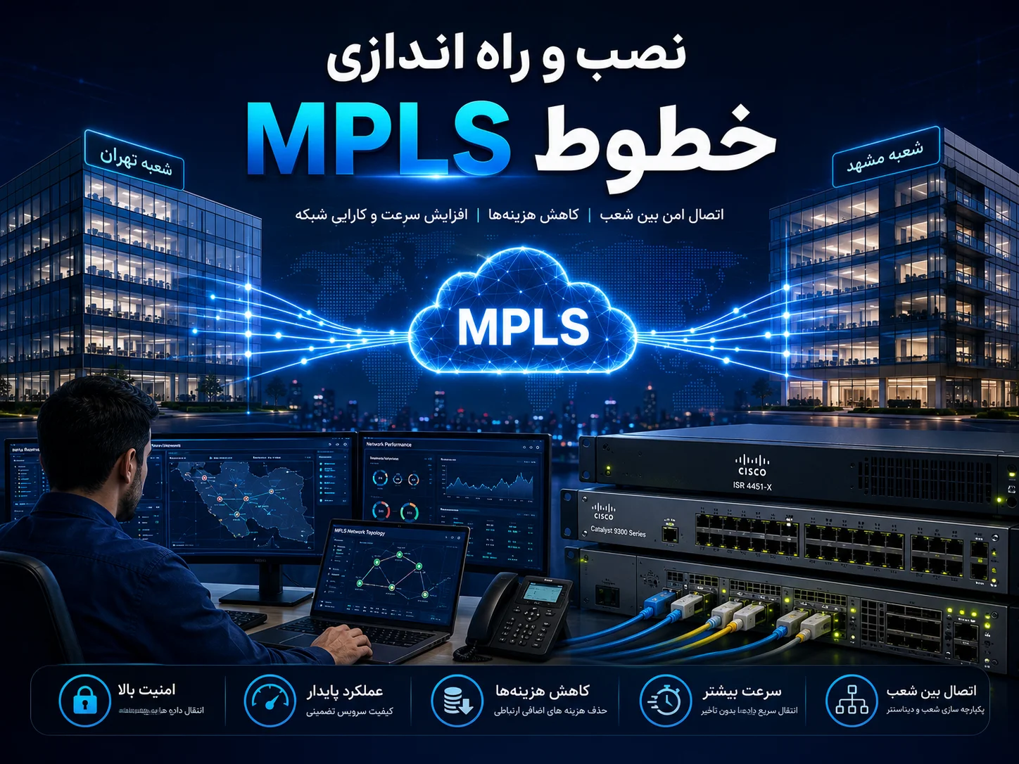 نصب و راه اندازی خطوط MPLS